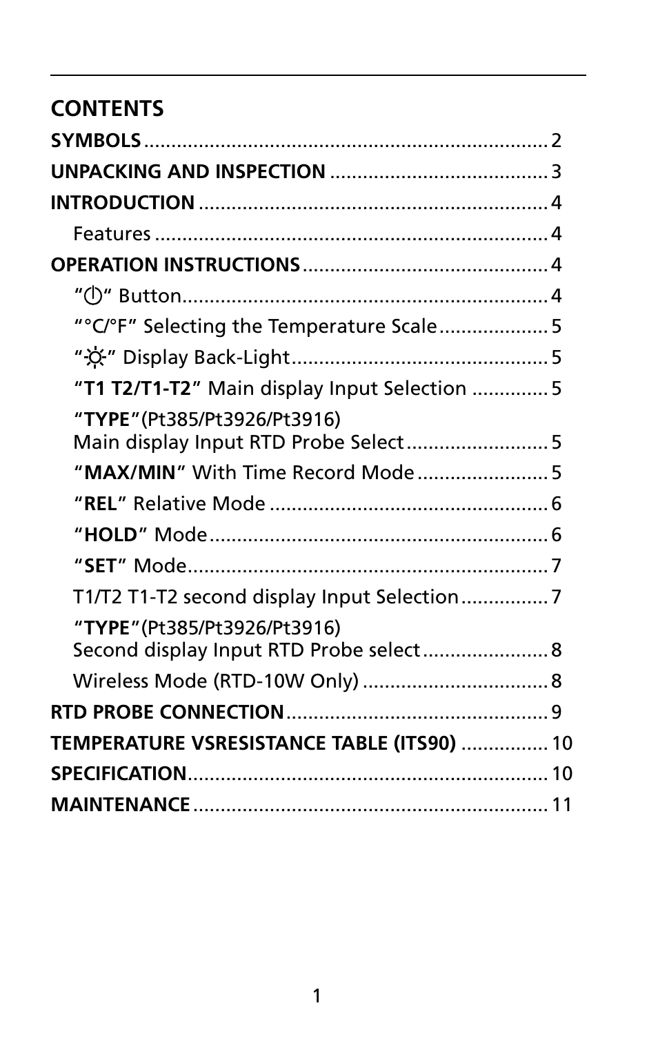 Amprobe RTD-10 RTD-Thermometers User Manual | Page 8 / 22