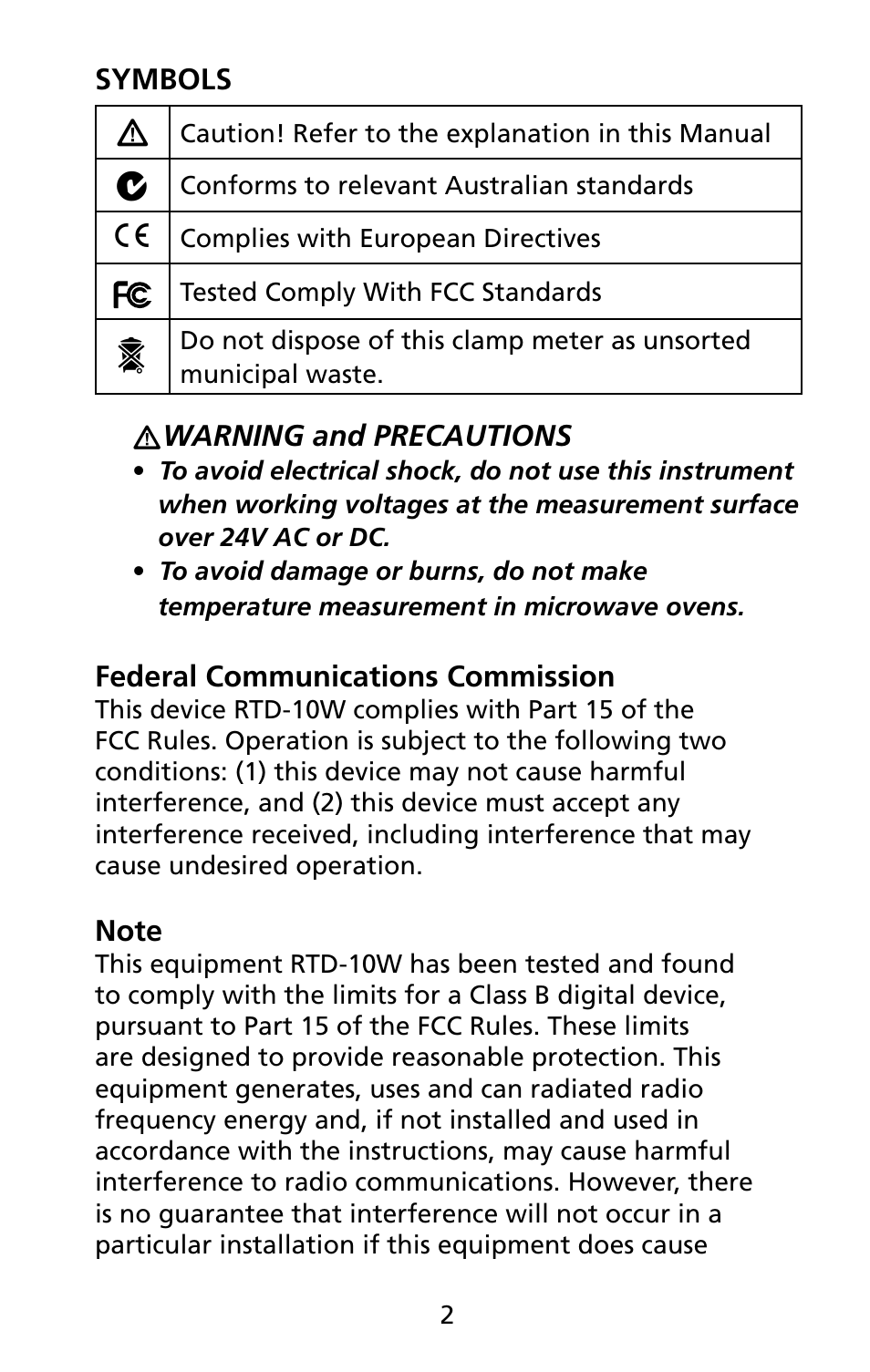 Amprobe RTD-10 RTD-Thermometers User Manual | Page 9 / 22
