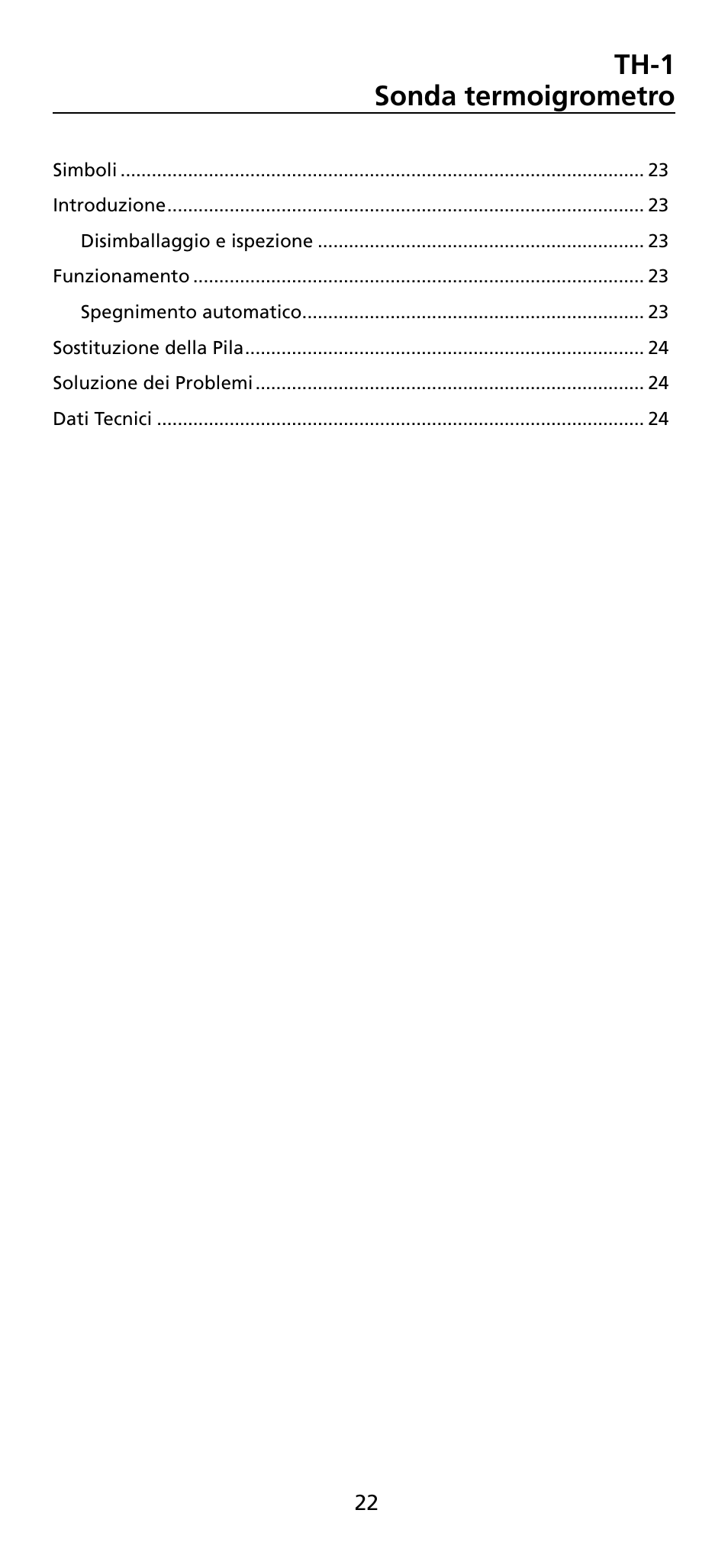 Th-1 sonda termoigrometro | Amprobe TH-1 Relative-Humidity-Temperature-Probe-Style-Meter User Manual | Page 23 / 40