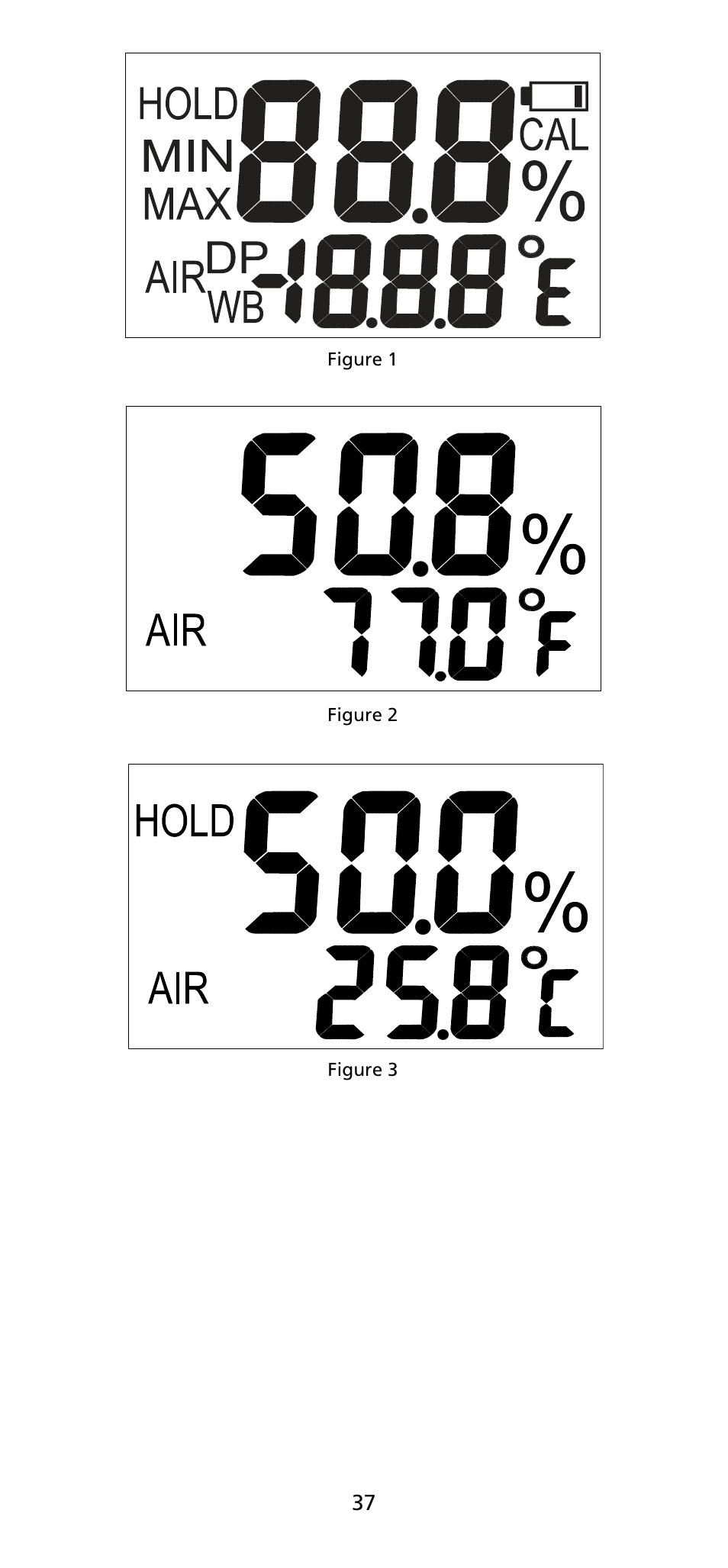 Fig-2 fig-3 | Amprobe TH-1 Relative-Humidity-Temperature-Probe-Style-Meter User Manual | Page 38 / 40