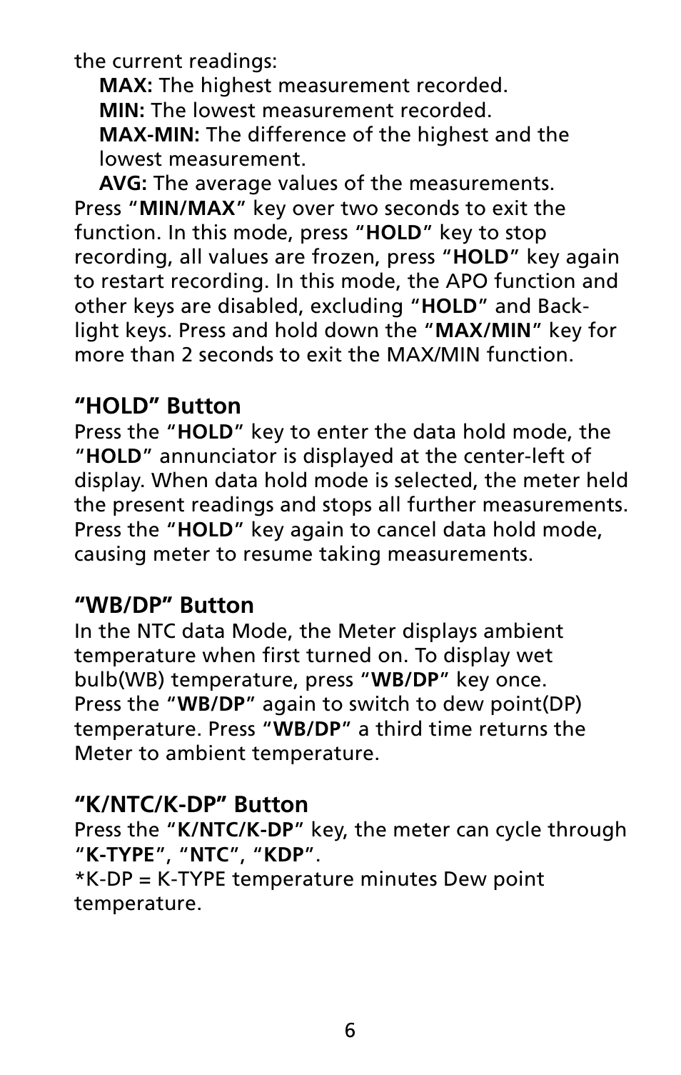 Amprobe THWD-10 THWD-10W RH-Meters User Manual | Page 13 / 20