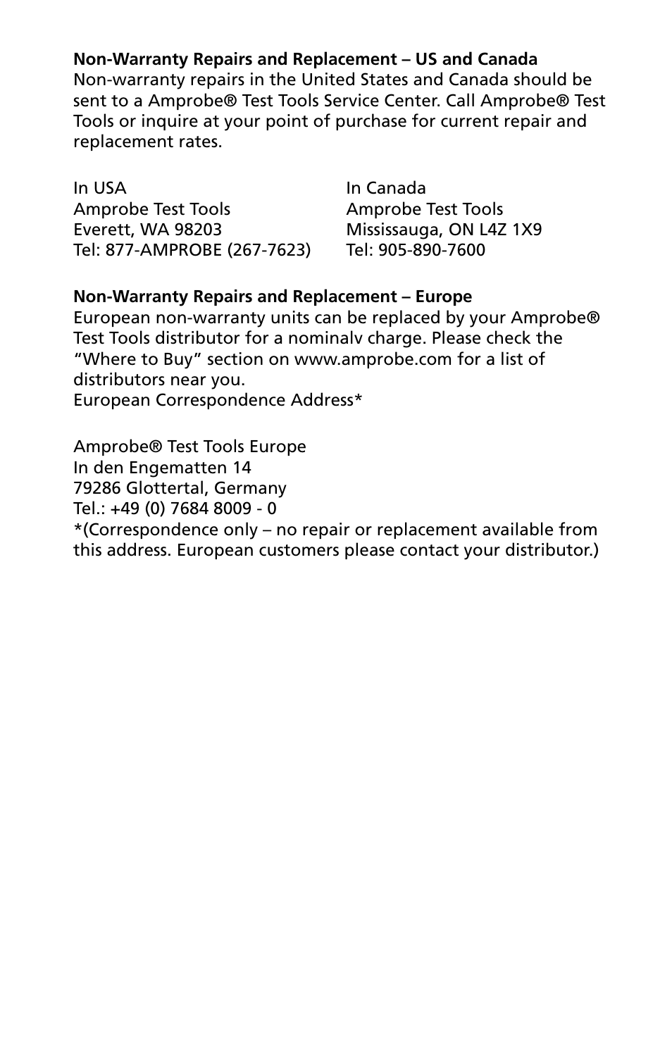 Amprobe THWD-10 THWD-10W RH-Meters User Manual | Page 5 / 20