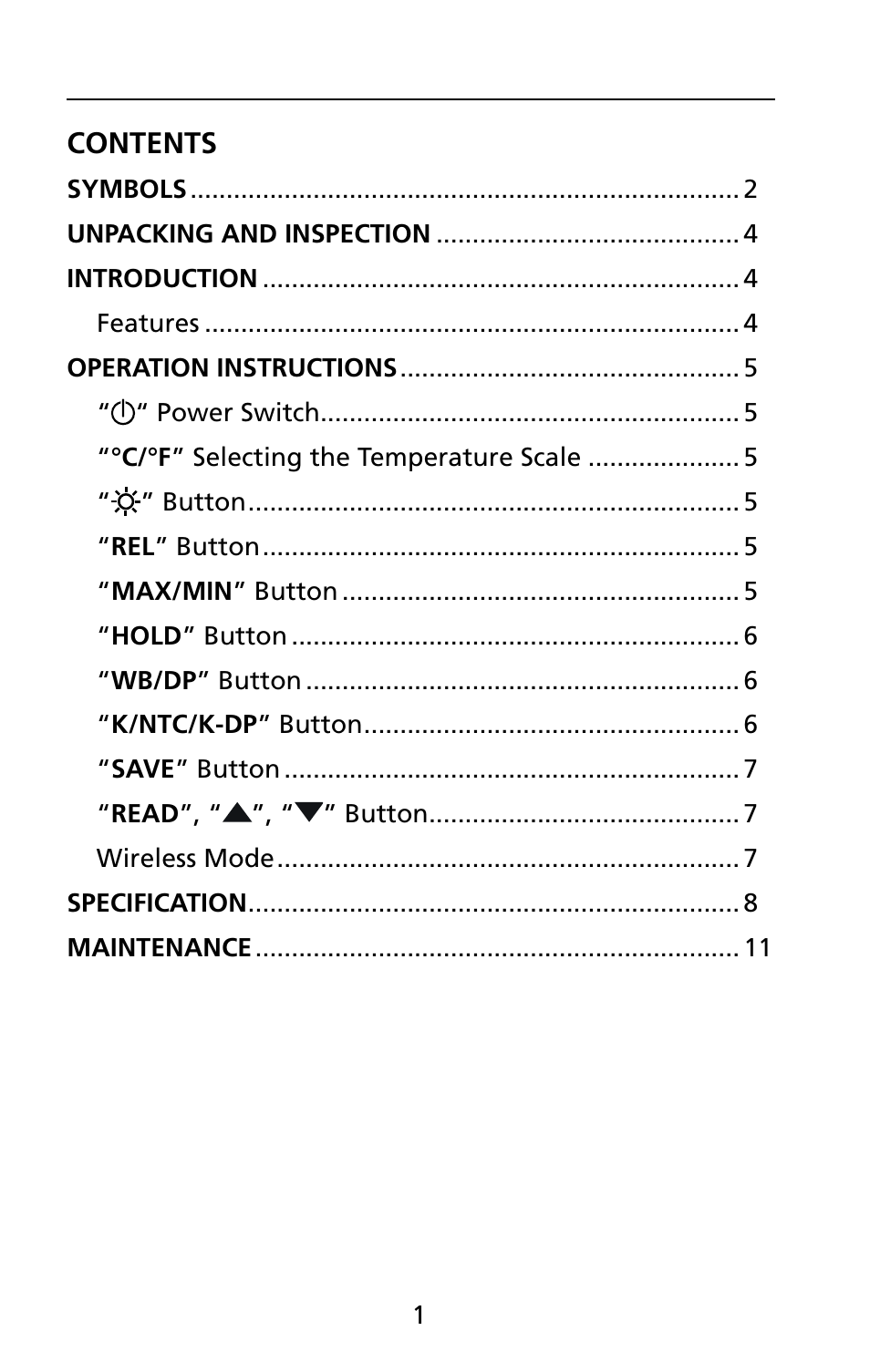 Amprobe THWD-10 THWD-10W RH-Meters User Manual | Page 8 / 20