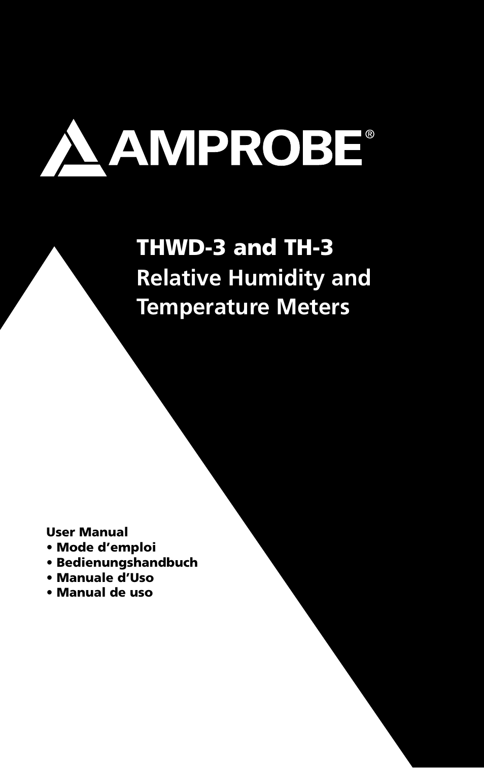 Amprobe THWD-3 TH-3 Relative-Humidity-Temperature-Meters User Manual | 63 pages