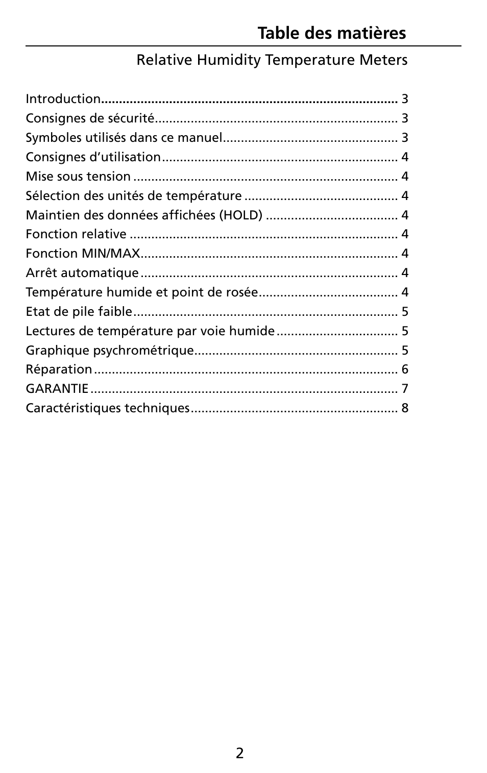 Amprobe THWD-3 TH-3 Relative-Humidity-Temperature-Meters User Manual | Page 14 / 63