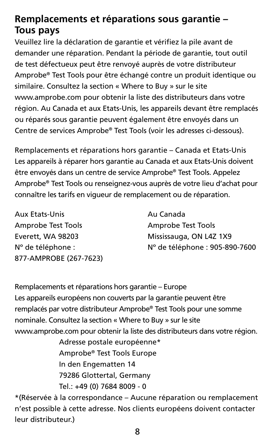 Amprobe THWD-3 TH-3 Relative-Humidity-Temperature-Meters User Manual | Page 20 / 63