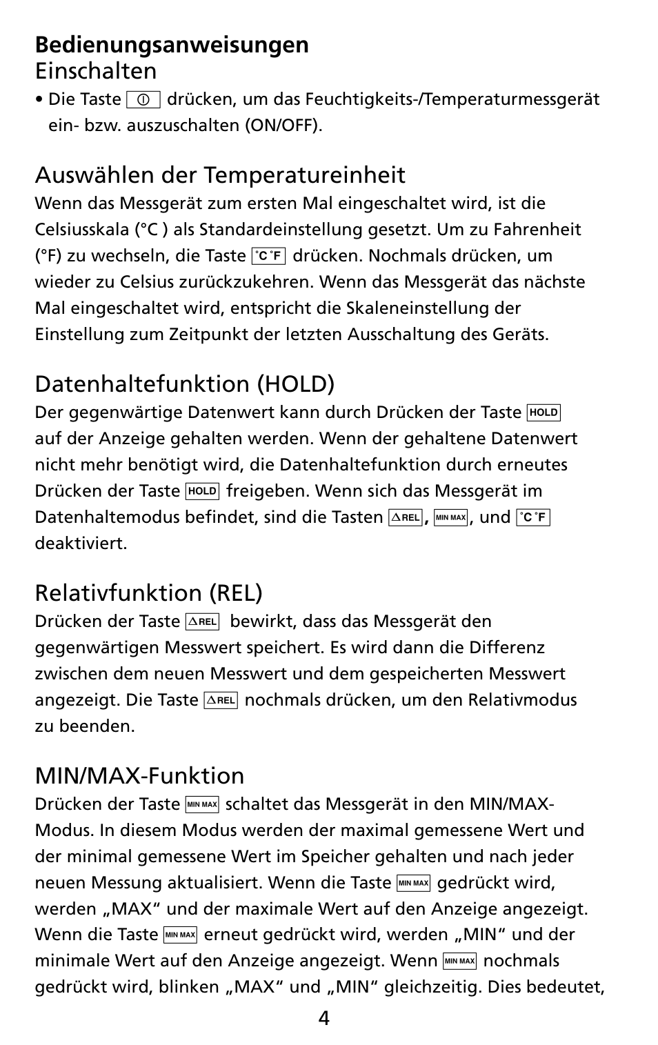 Amprobe THWD-3 TH-3 Relative-Humidity-Temperature-Meters User Manual | Page 26 / 63