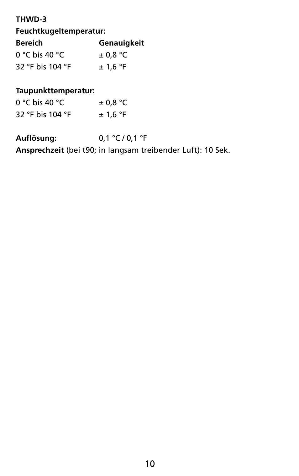 Amprobe THWD-3 TH-3 Relative-Humidity-Temperature-Meters User Manual | Page 32 / 63
