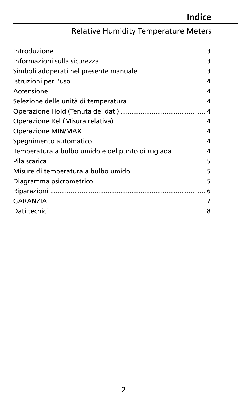 Amprobe THWD-3 TH-3 Relative-Humidity-Temperature-Meters User Manual | Page 34 / 63