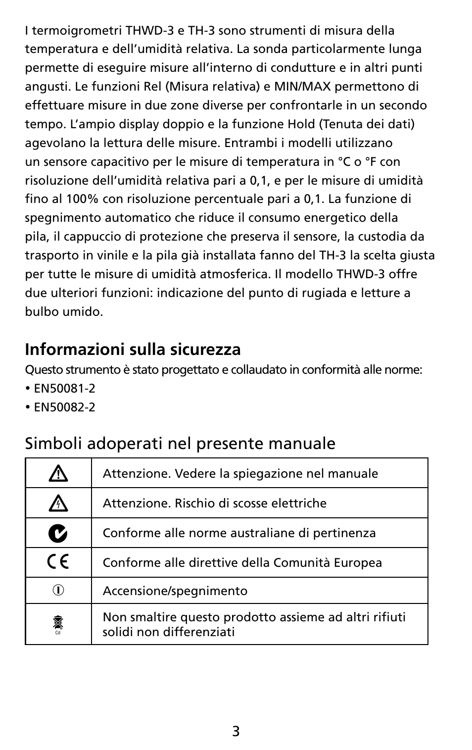 Amprobe THWD-3 TH-3 Relative-Humidity-Temperature-Meters User Manual | Page 35 / 63