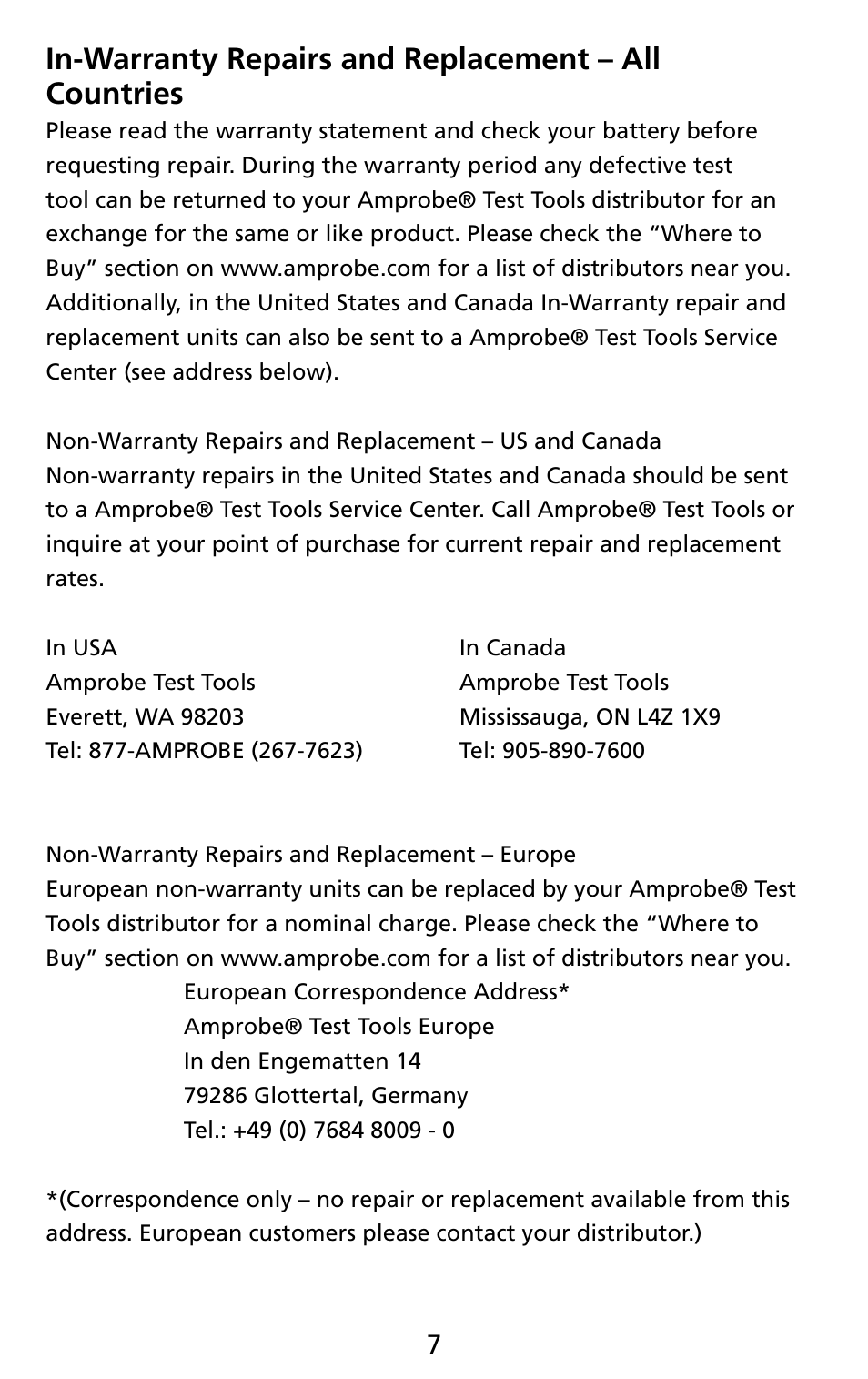 Amprobe THWD-3 TH-3 Relative-Humidity-Temperature-Meters User Manual | Page 9 / 63