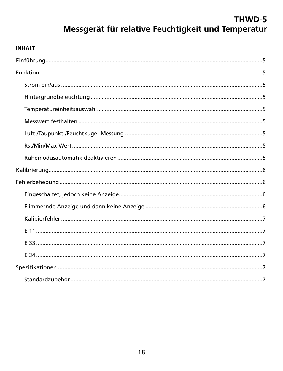 Amprobe THWD-5 Relative-Humidity-Temperature-Meter User Manual | Page 19 / 53