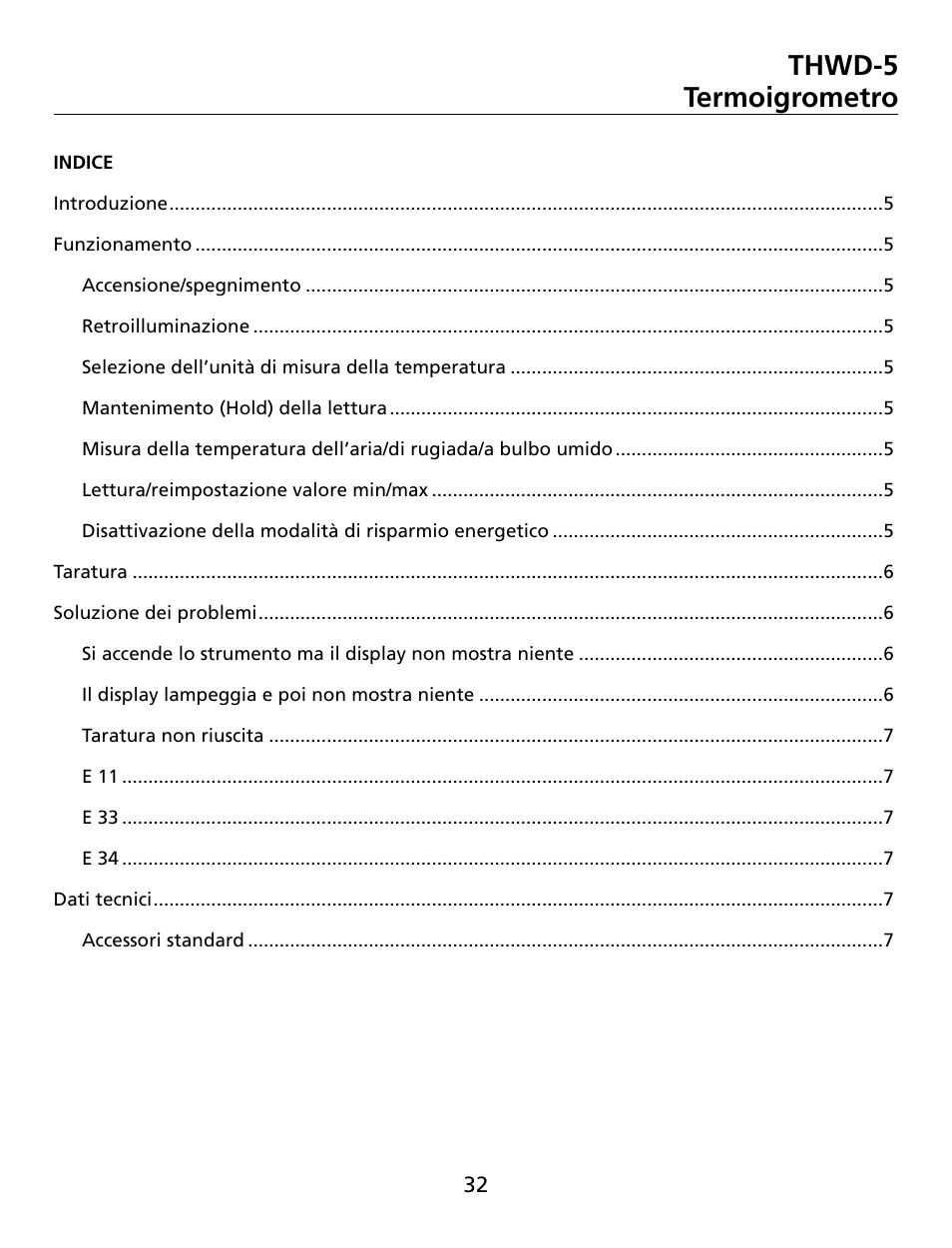 Thwd-5 termoigrometro | Amprobe THWD-5 Relative-Humidity-Temperature-Meter User Manual | Page 33 / 53