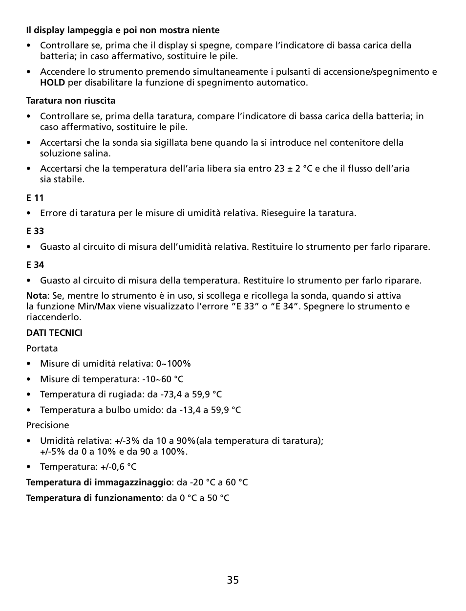 Amprobe THWD-5 Relative-Humidity-Temperature-Meter User Manual | Page 36 / 53