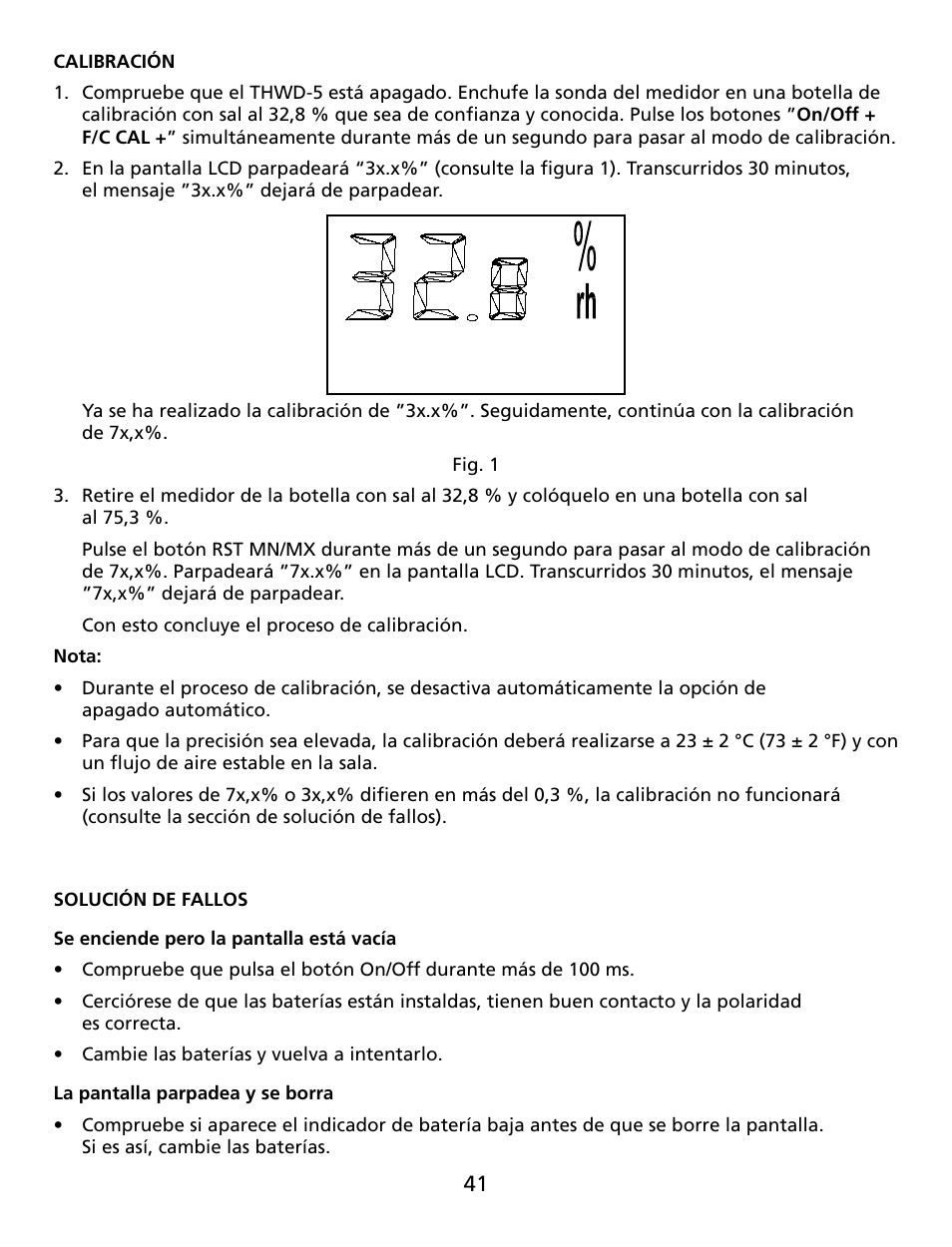 Amprobe THWD-5 Relative-Humidity-Temperature-Meter User Manual | Page 42 / 53