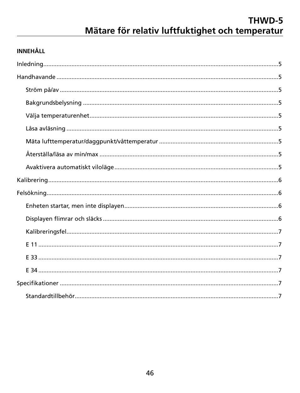 Amprobe THWD-5 Relative-Humidity-Temperature-Meter User Manual | Page 47 / 53