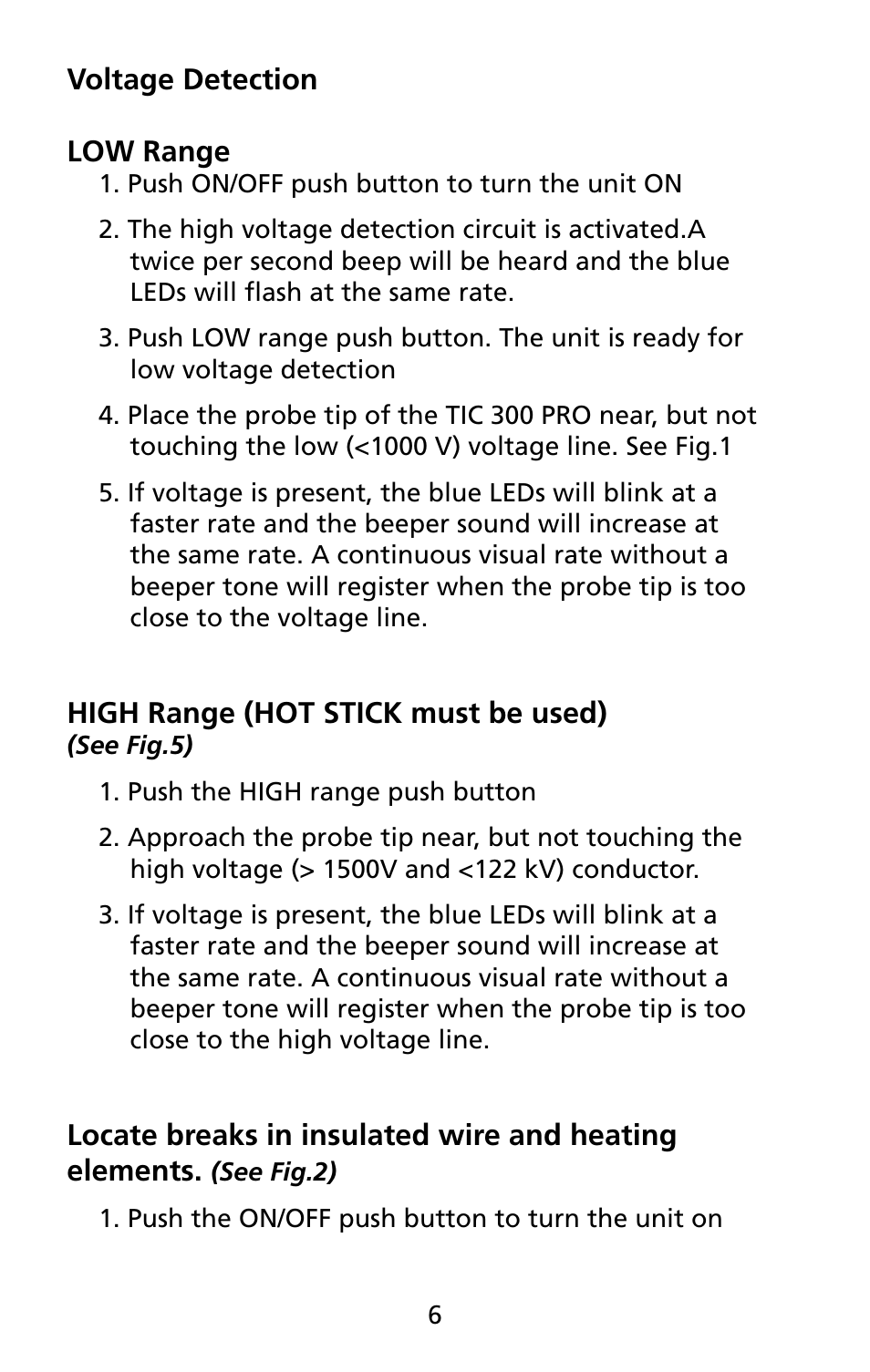 Amprobe TIC-300-PRO Non-Contact-Voltage-Detector User Manual | Page 12 / 92