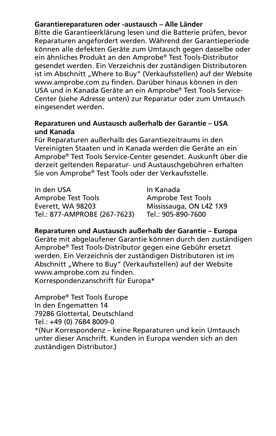 Amprobe TIC-300-PRO Non-Contact-Voltage-Detector User Manual | Page 41 / 92