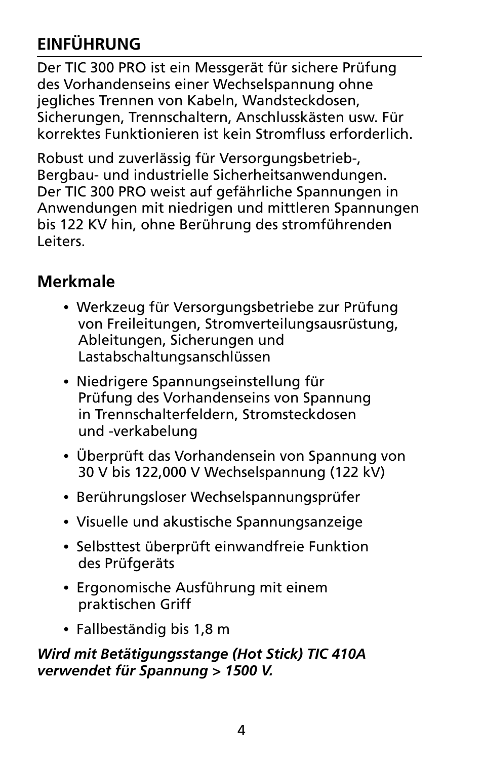 Amprobe TIC-300-PRO Non-Contact-Voltage-Detector User Manual | Page 46 / 92