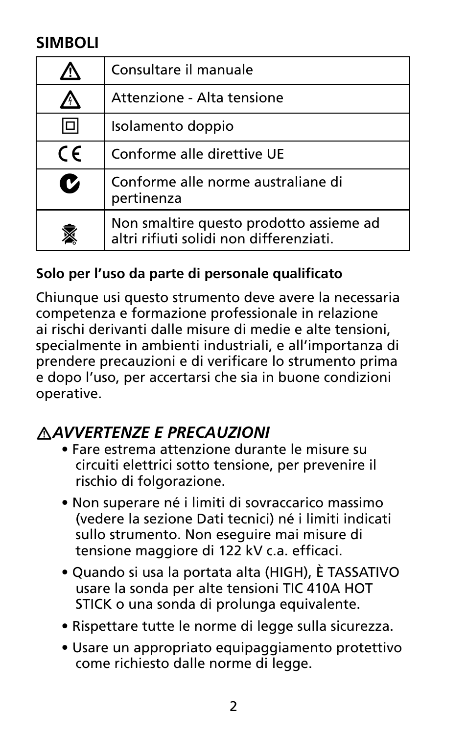 Amprobe TIC-300-PRO Non-Contact-Voltage-Detector User Manual | Page 62 / 92