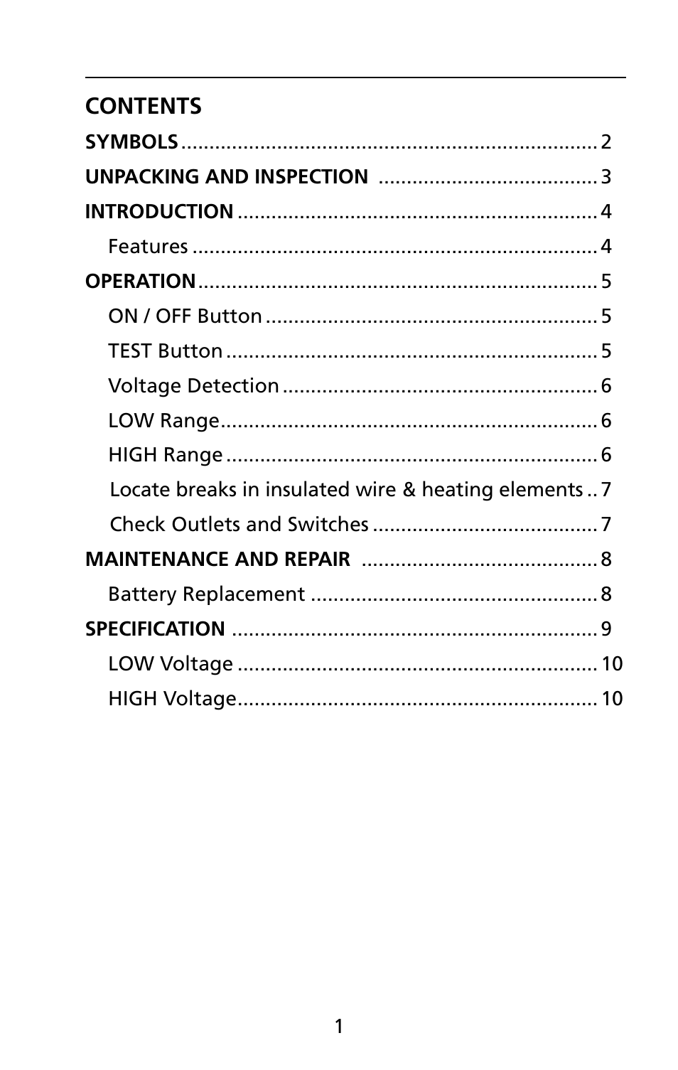 Amprobe TIC-300-PRO Non-Contact-Voltage-Detector User Manual | Page 7 / 92