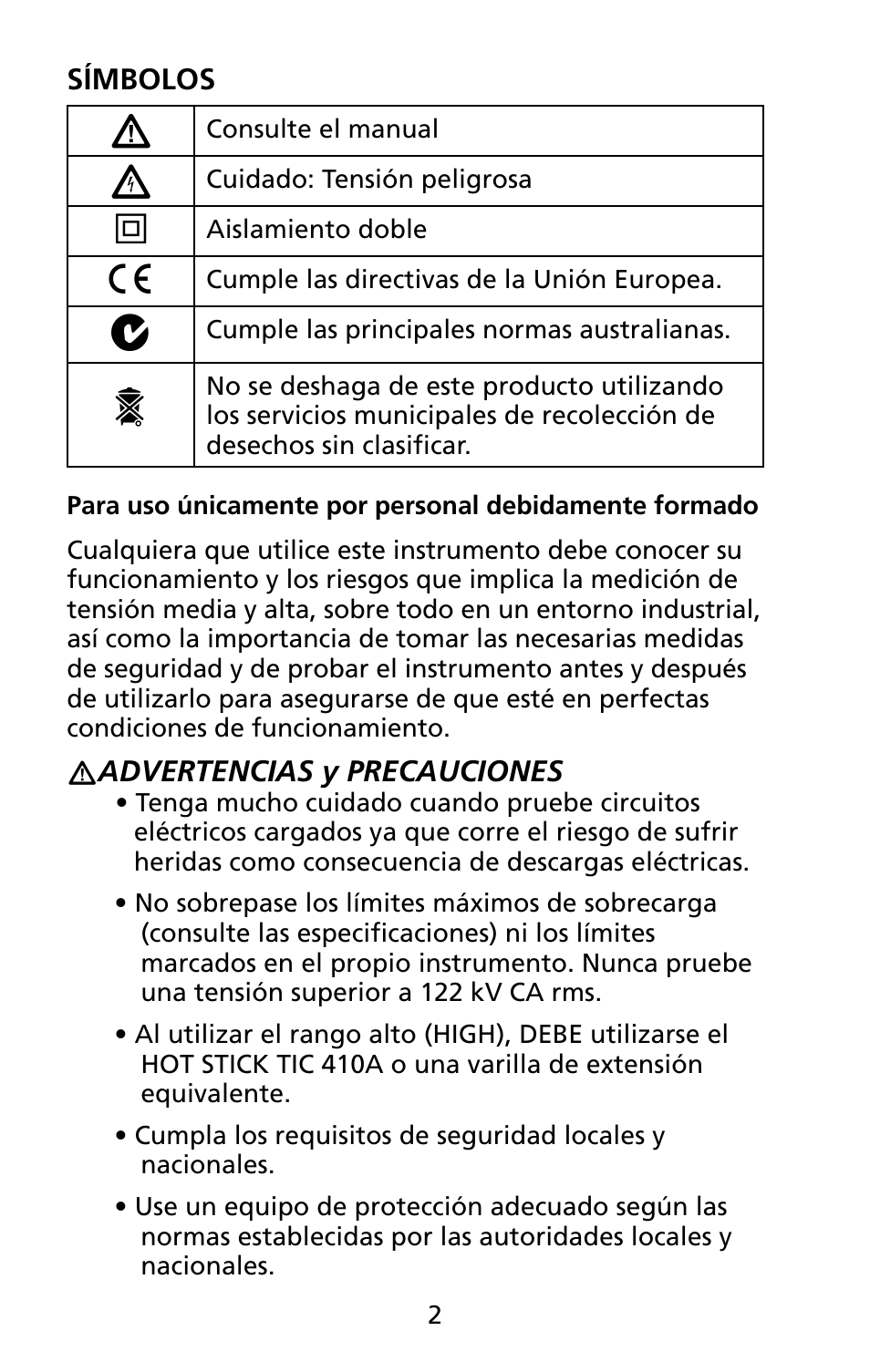 Amprobe TIC-300-PRO Non-Contact-Voltage-Detector User Manual | Page 80 / 92
