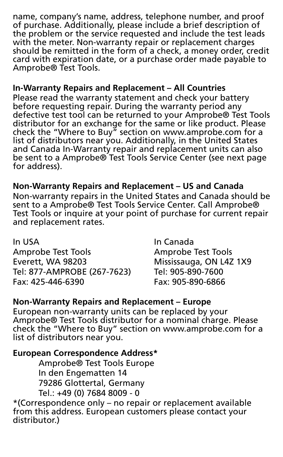 Amprobe TM45A Digital-Thermometer User Manual | Page 10 / 35