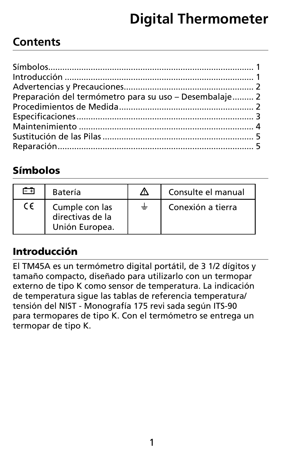Amprobe TM45A Digital-Thermometer User Manual | Page 21 / 35
