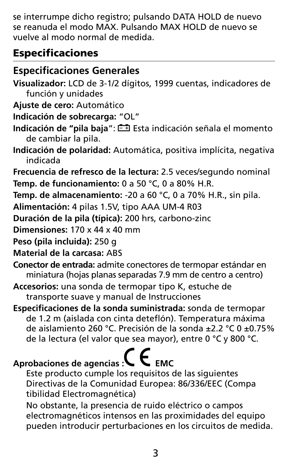 Amprobe TM45A Digital-Thermometer User Manual | Page 23 / 35