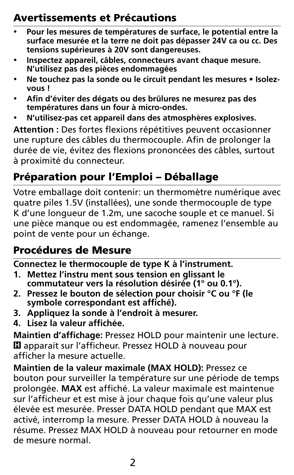 Amprobe TM45A Digital-Thermometer User Manual | Page 30 / 35