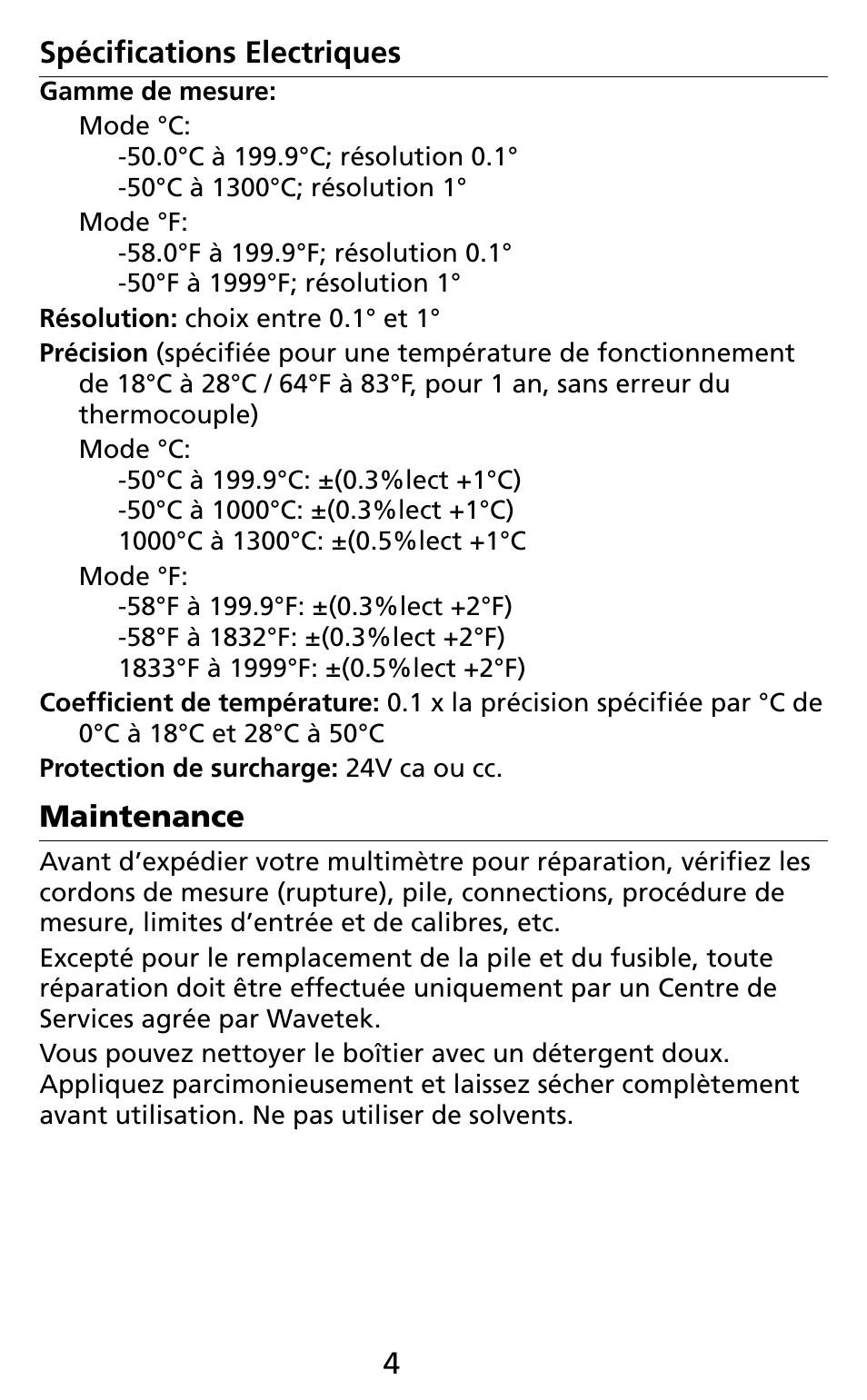 Amprobe TM45A Digital-Thermometer User Manual | Page 32 / 35