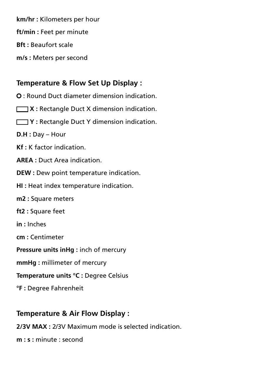 Amprobe TMA-21HW Hot-Wire-Anemometer User Manual | Page 10 / 28