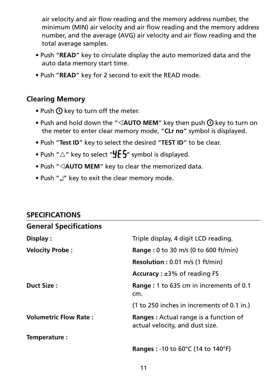 Amprobe TMA-21HW Hot-Wire-Anemometer User Manual | Page 23 / 28