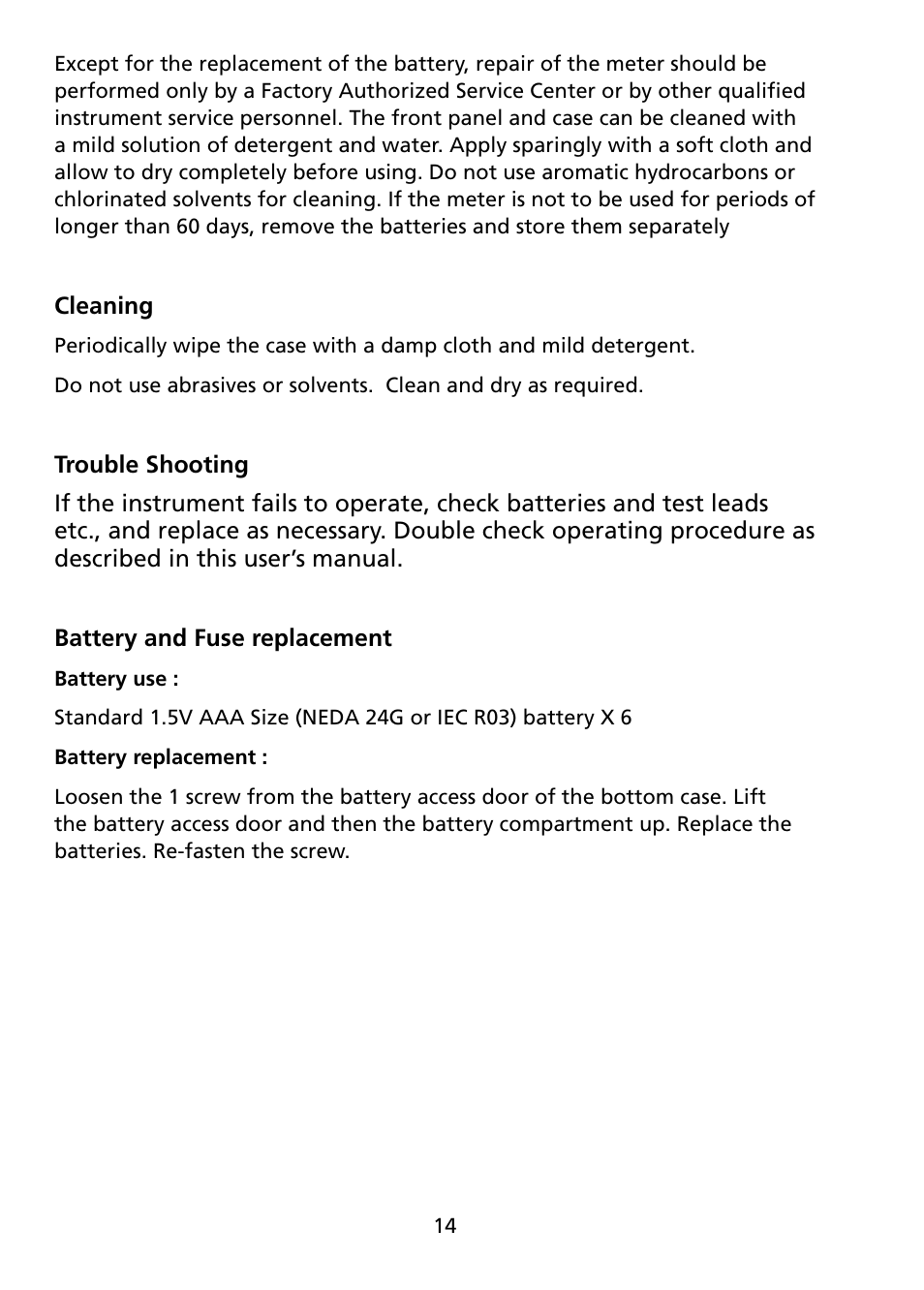 Amprobe TMA-21HW Hot-Wire-Anemometer User Manual | Page 26 / 28