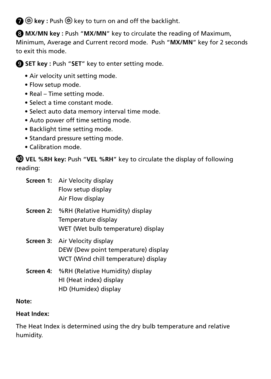 Amprobe TMA-21HW Hot-Wire-Anemometer User Manual | Page 6 / 28