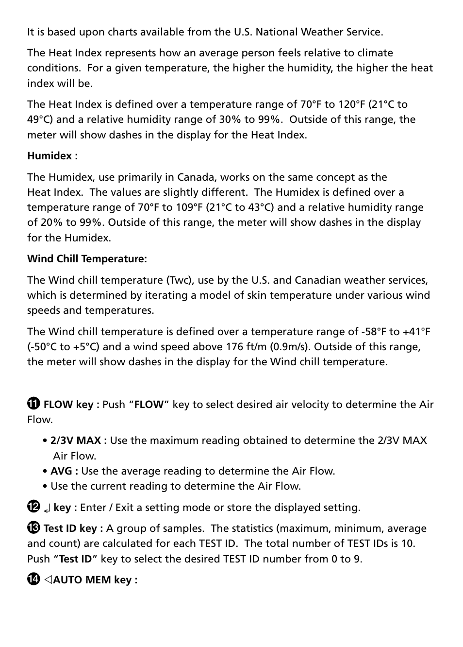 Amprobe TMA-21HW Hot-Wire-Anemometer User Manual | Page 7 / 28