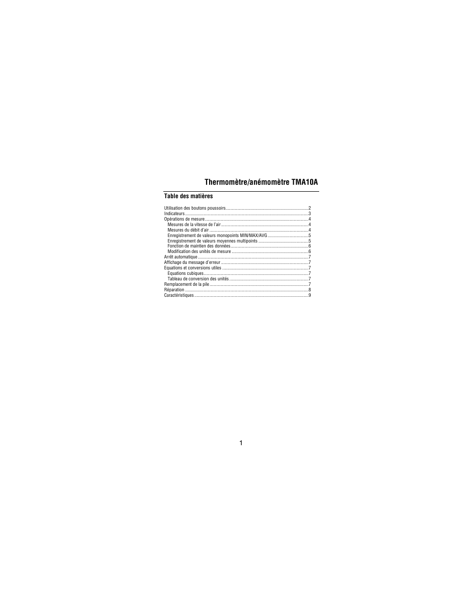 Amprobe TMA10A Anemometer User Manual | Page 18 / 63