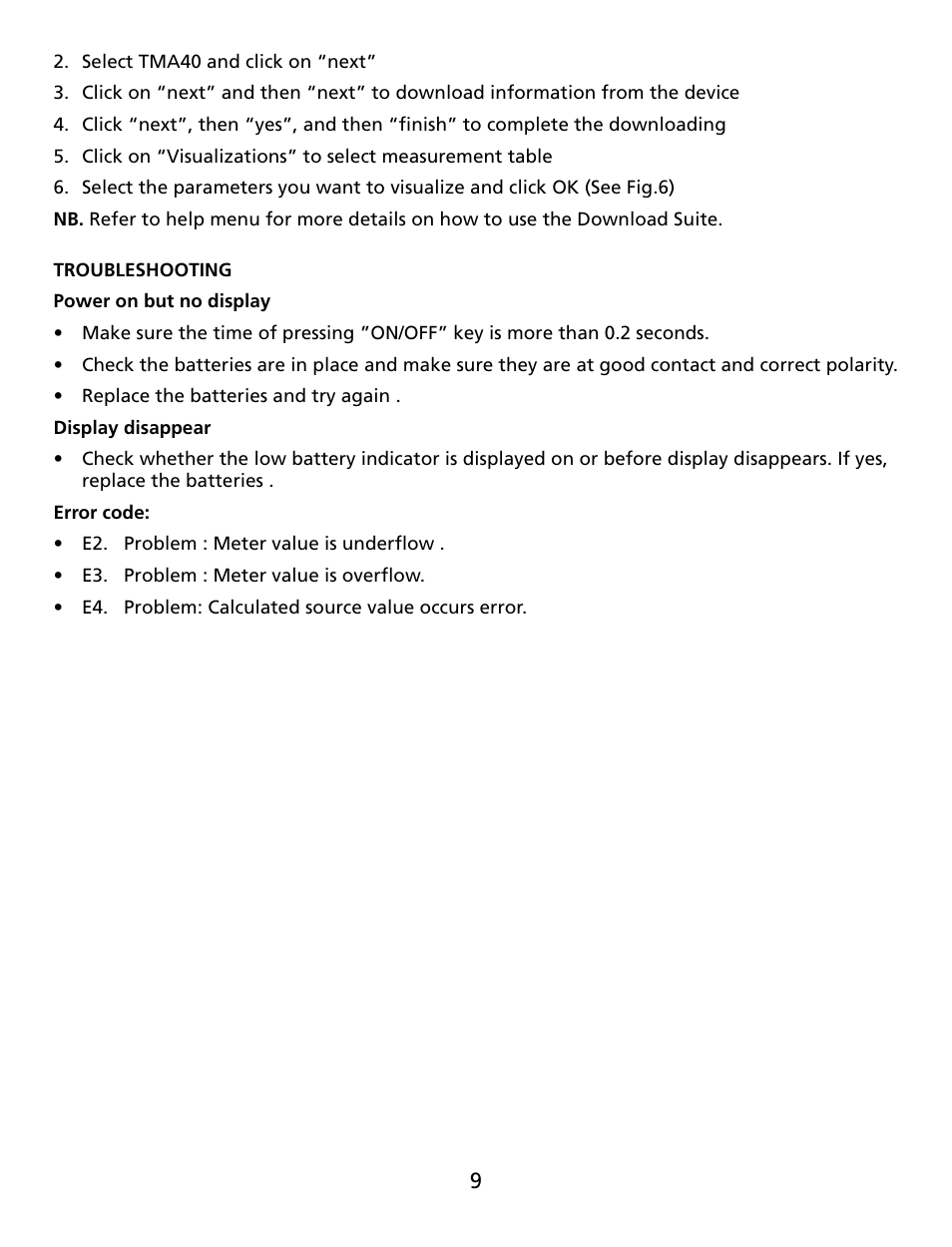 Amprobe TMA40 Airflow-Anemometer User Manual | Page 10 / 74