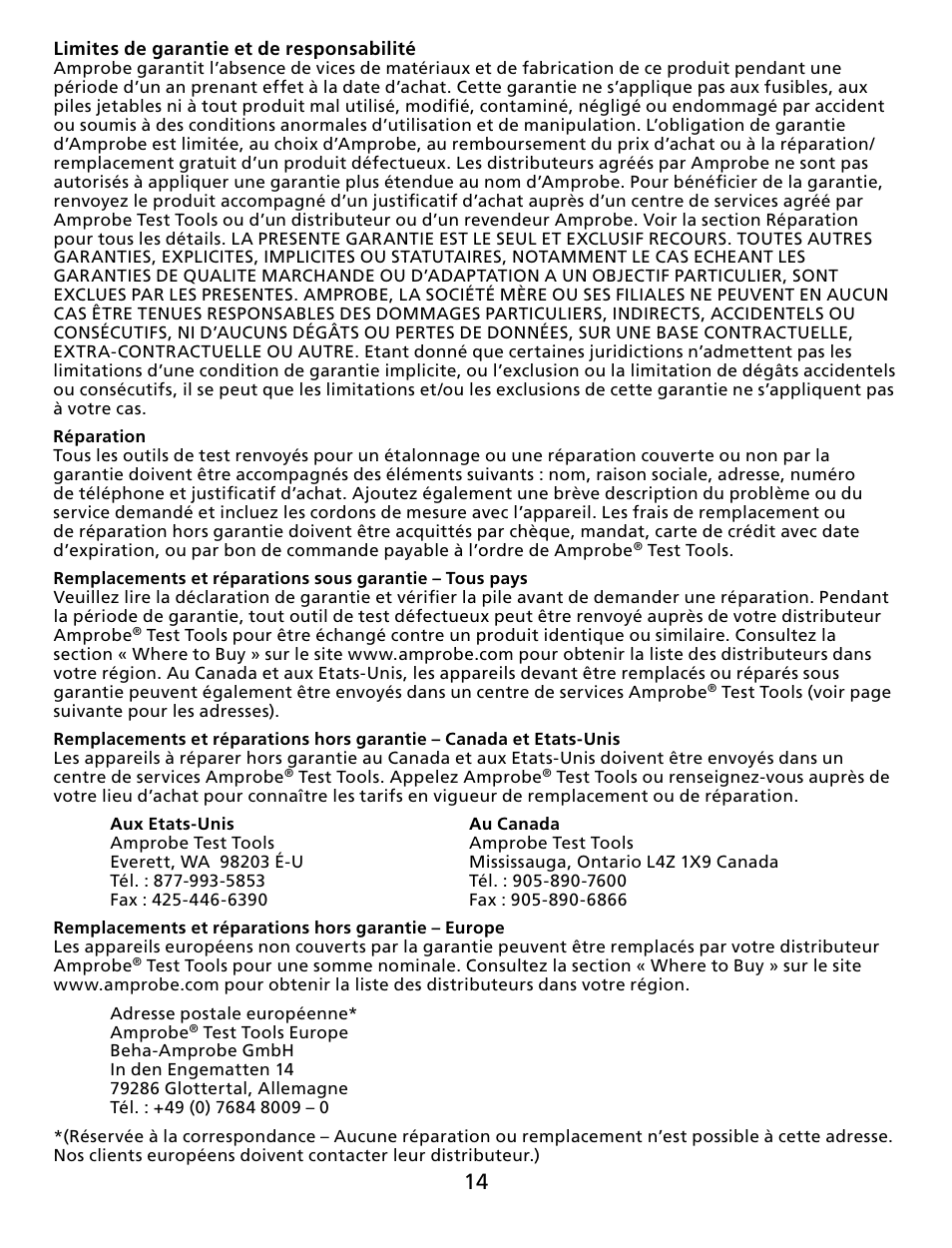 Amprobe TMA40 Airflow-Anemometer User Manual | Page 15 / 74