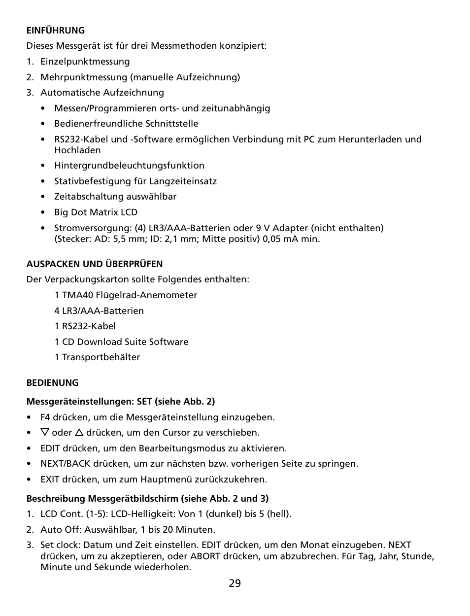 Amprobe TMA40 Airflow-Anemometer User Manual | Page 30 / 74