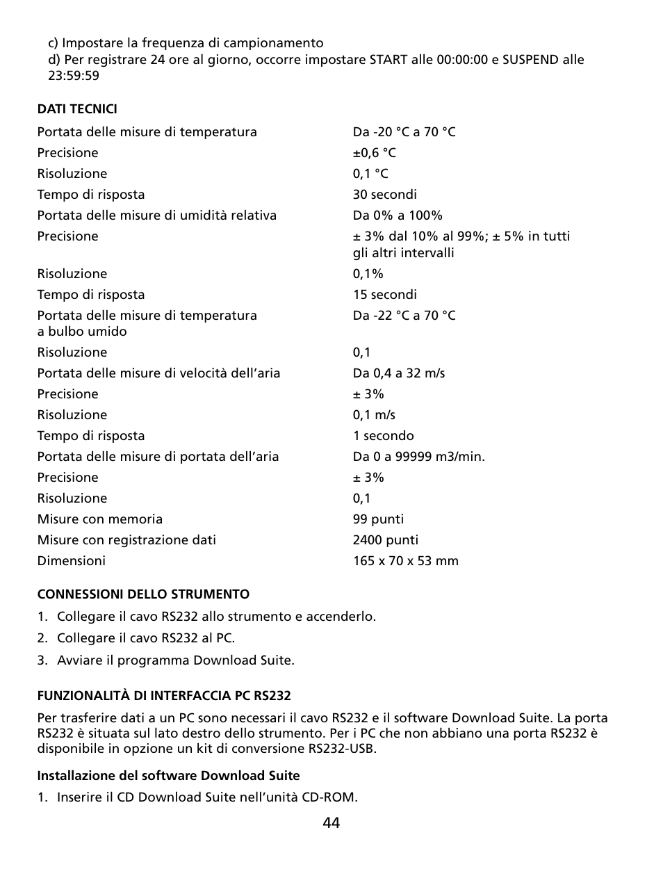 Amprobe TMA40 Airflow-Anemometer User Manual | Page 45 / 74