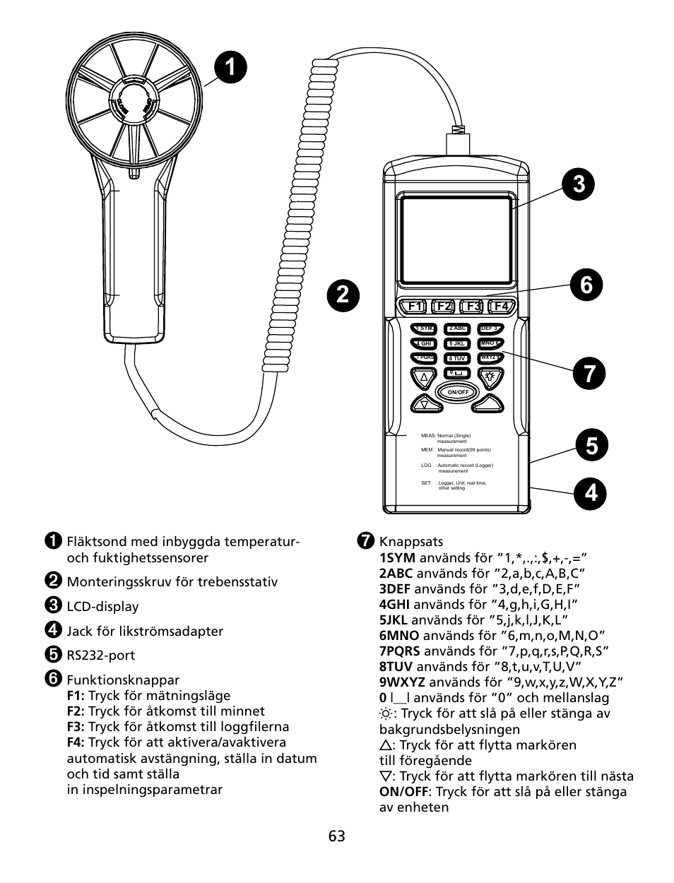 Amprobe TMA40 Airflow-Anemometer User Manual | Page 64 / 74