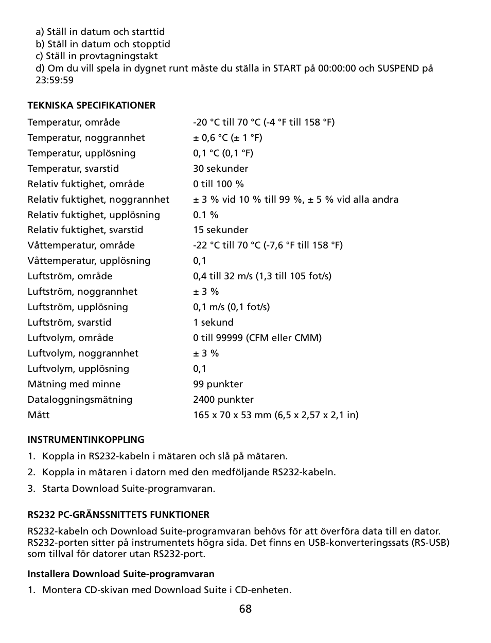 Amprobe TMA40 Airflow-Anemometer User Manual | Page 69 / 74