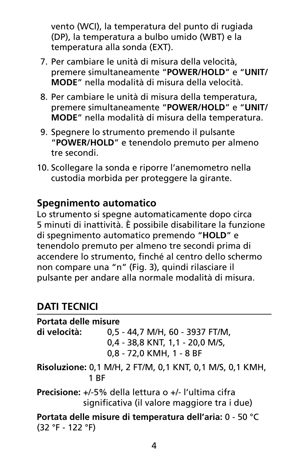 Amprobe TMA5 Mini-Vane-Anemometer User Manual | Page 53 / 72