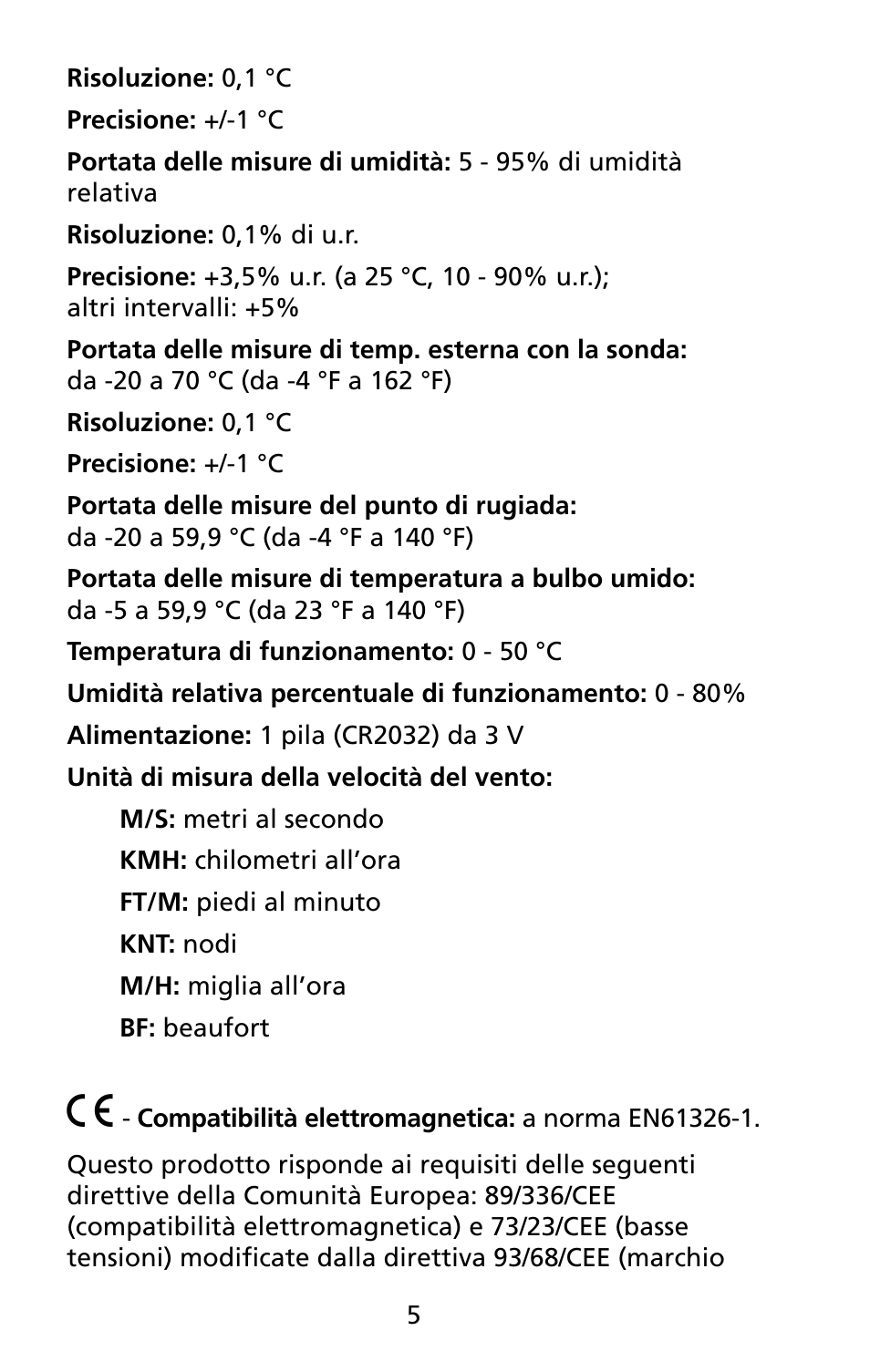 Amprobe TMA5 Mini-Vane-Anemometer User Manual | Page 54 / 72