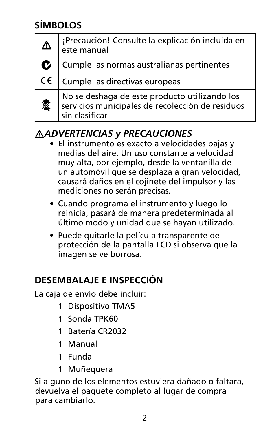Amprobe TMA5 Mini-Vane-Anemometer User Manual | Page 65 / 72