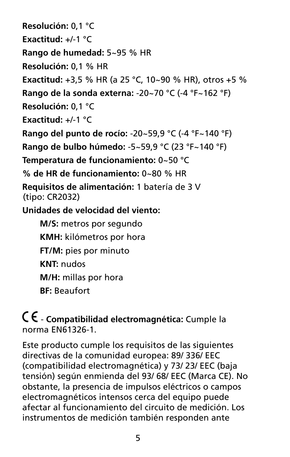 Amprobe TMA5 Mini-Vane-Anemometer User Manual | Page 68 / 72