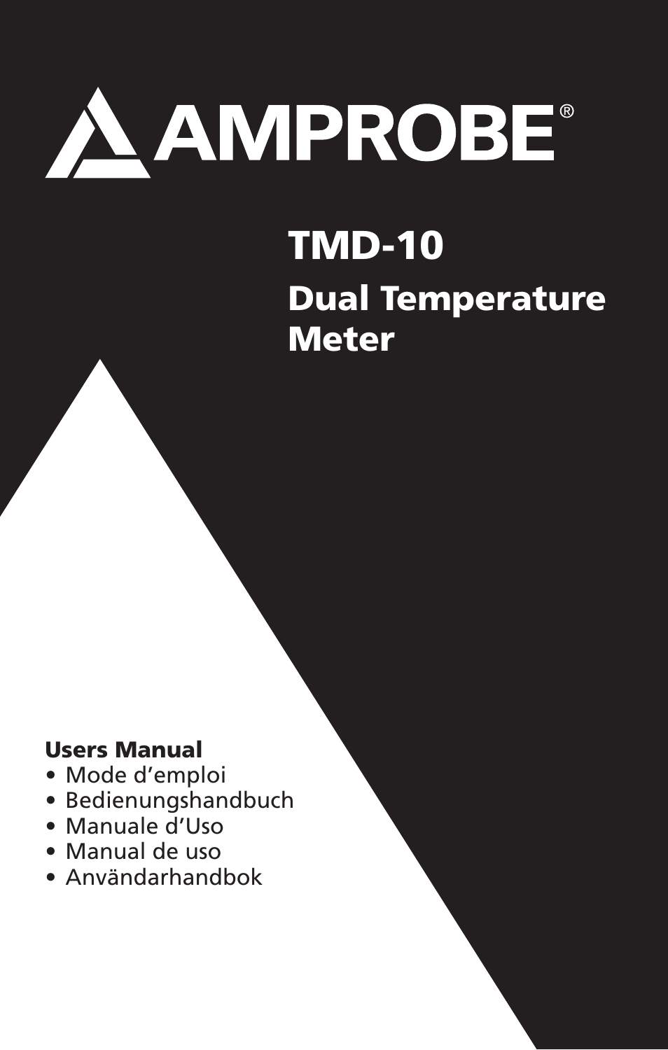 Amprobe TMD-10 Dual-Temperature-Meter User Manual | 62 pages