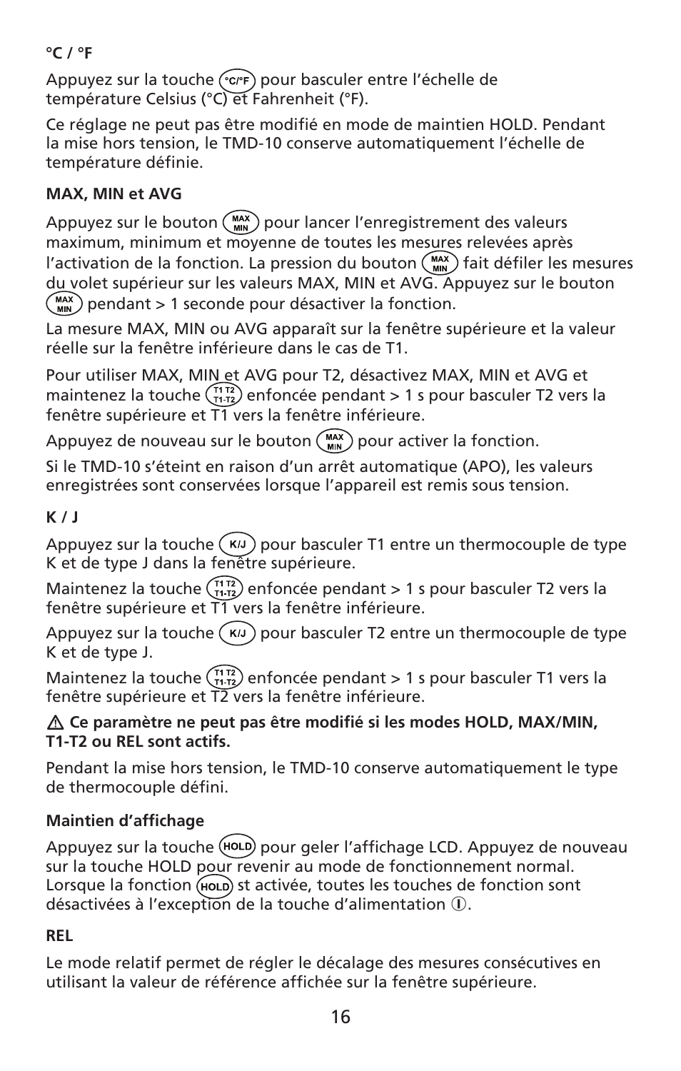 Amprobe TMD-10 Dual-Temperature-Meter User Manual | Page 17 / 62