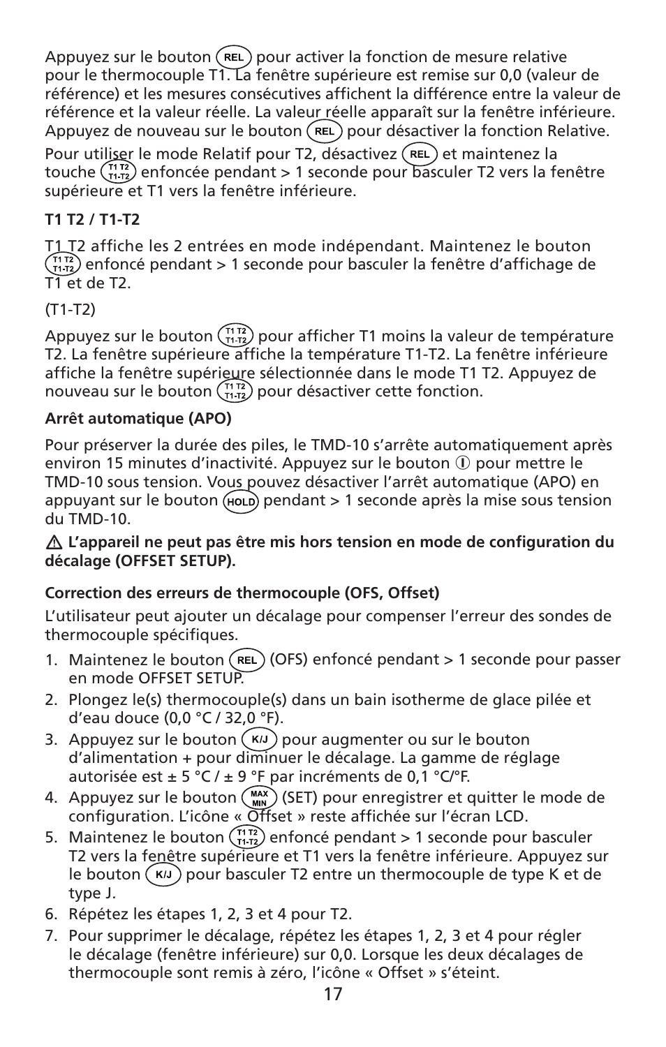 Amprobe TMD-10 Dual-Temperature-Meter User Manual | Page 18 / 62
